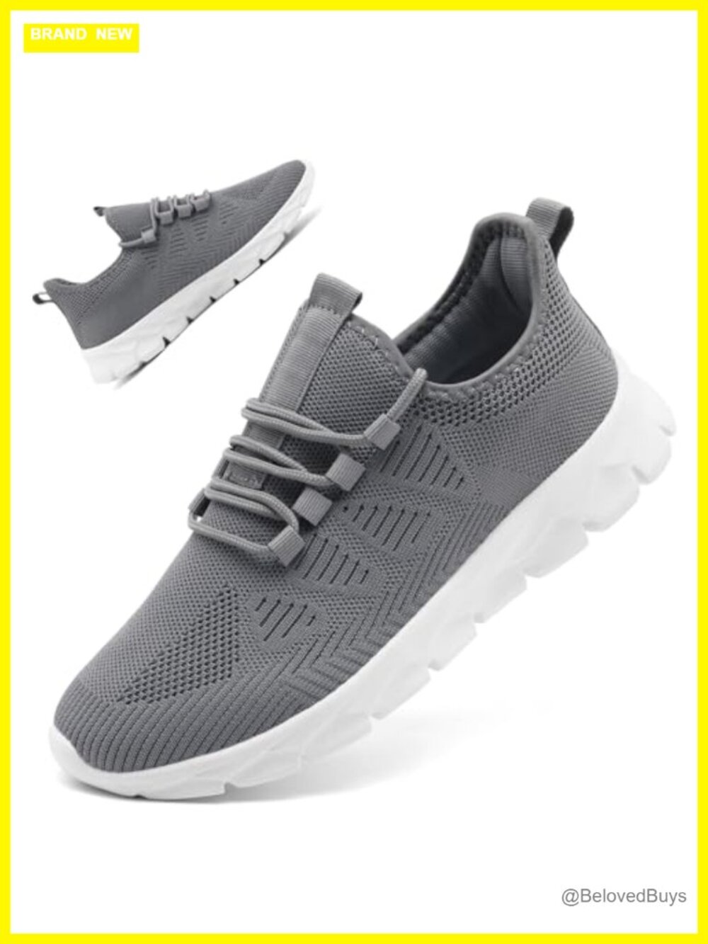 Unisex Slip-On Athletic Sneakers Breathable Mesh EVA Sole